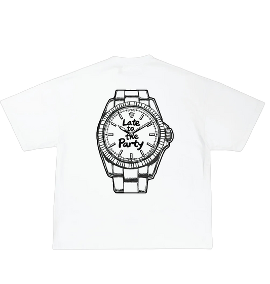 Late to The Party Tee: Stopwatch